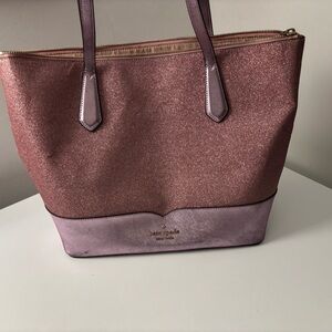 Kate Spade Pink Glitter Tote Bag